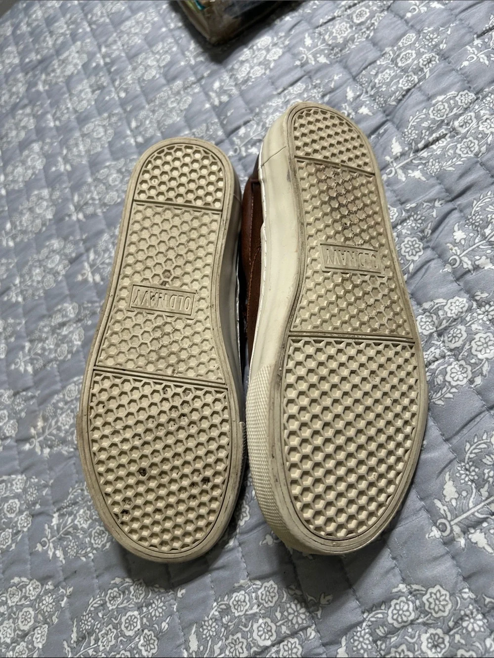 Old Navy Brown Slip-On Casual Loafers with White Sole